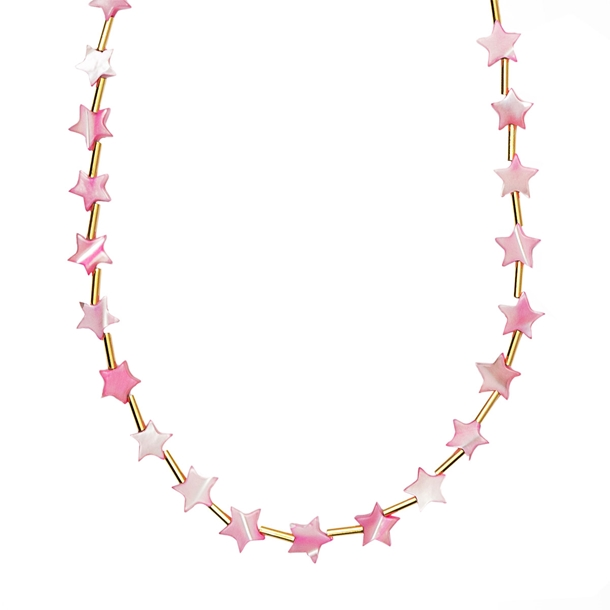 Colar Madre Pérolas Estrelas