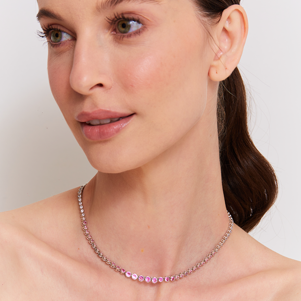 Colar Riviera Shine Rosa Claro