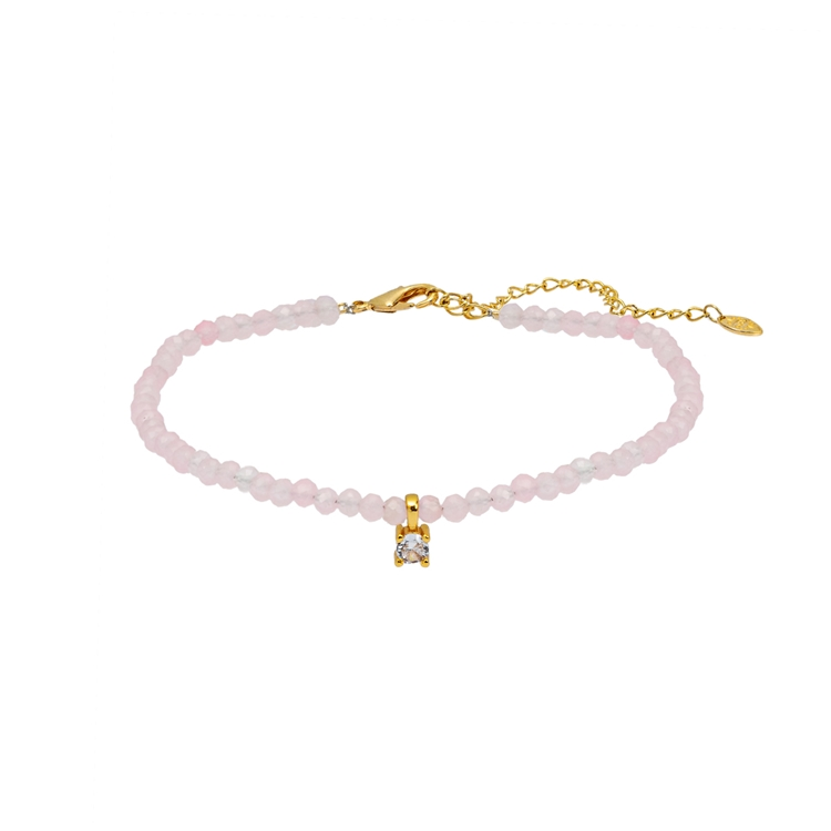 Tornozeleira Zircônias e Pingentes