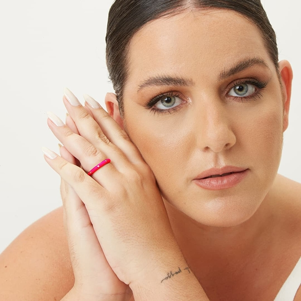 Anel Esmaltado e Mini Zircônias