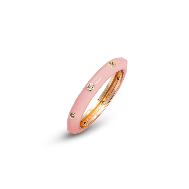 Anel Esmaltado e Mini Zircônias