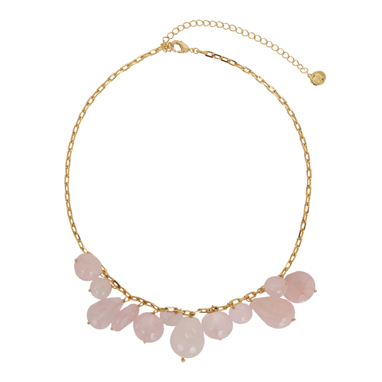 Colar Quartzo Rosa Collab Helena Bordon