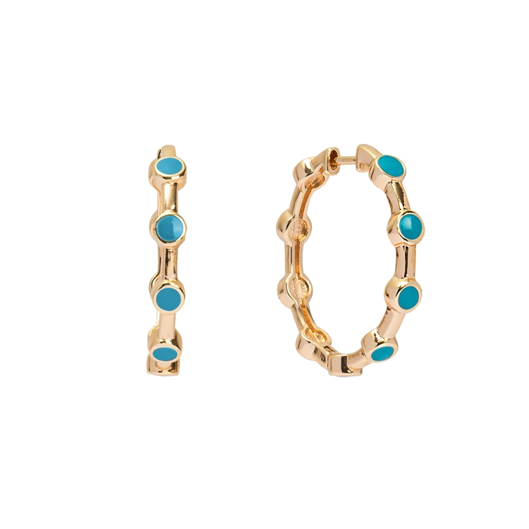 Brinco Argola Esmaltada