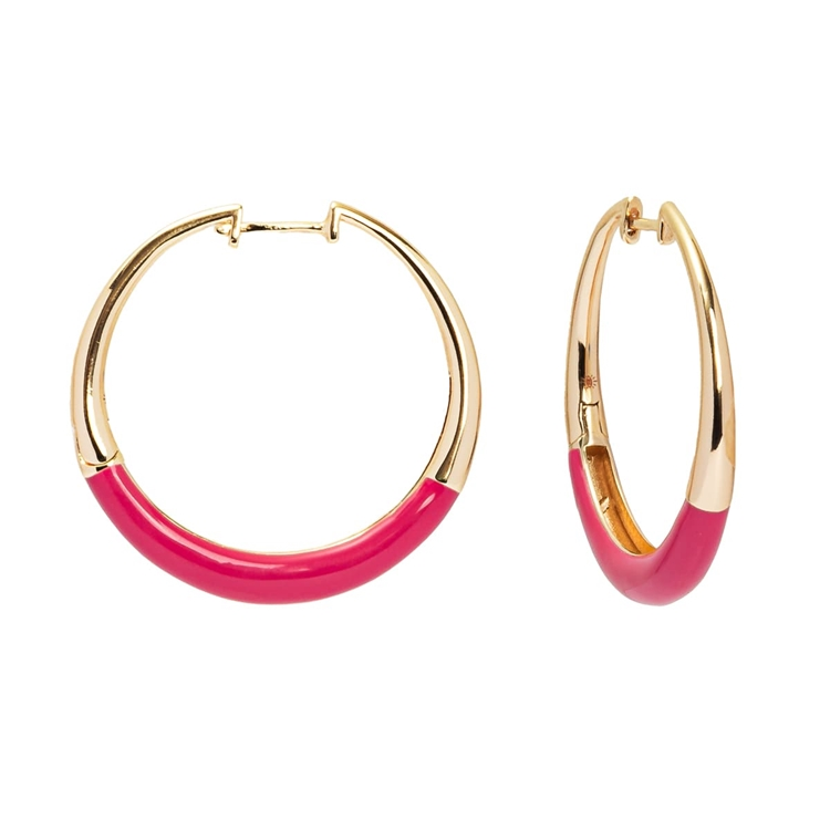 Argola Meio Esmaltada