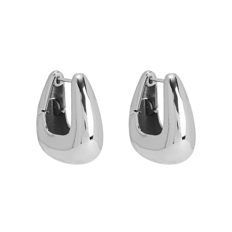 Brinco Argola Tubo Triângulo