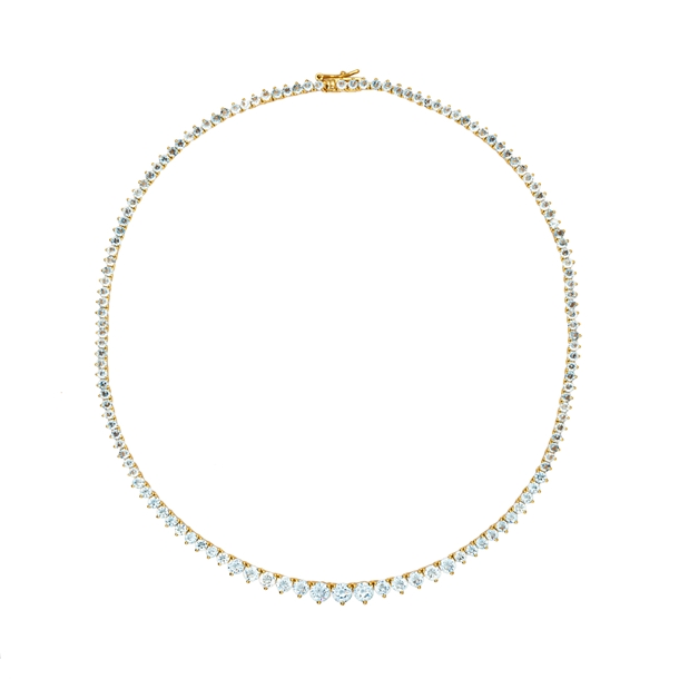 Colar Riviera Nina Acquamarine 38cm