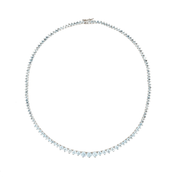 Colar Riviera Nina Acquamarine 38cm