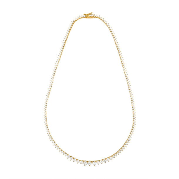 Colar Riviera Nina com Zircônias Cravejadas Cristal 45cm