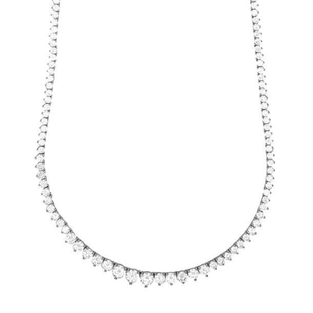 Colar Riviera Nina com Zircônias Cravejadas Cristal 45cm