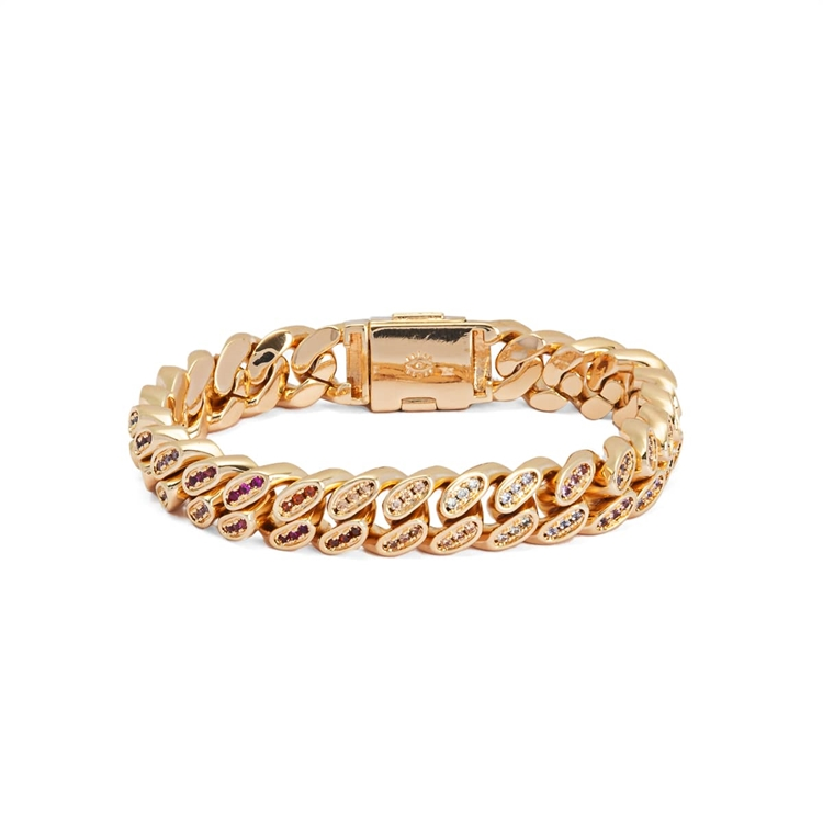 Pulseira Corrente Chunky Rainbow