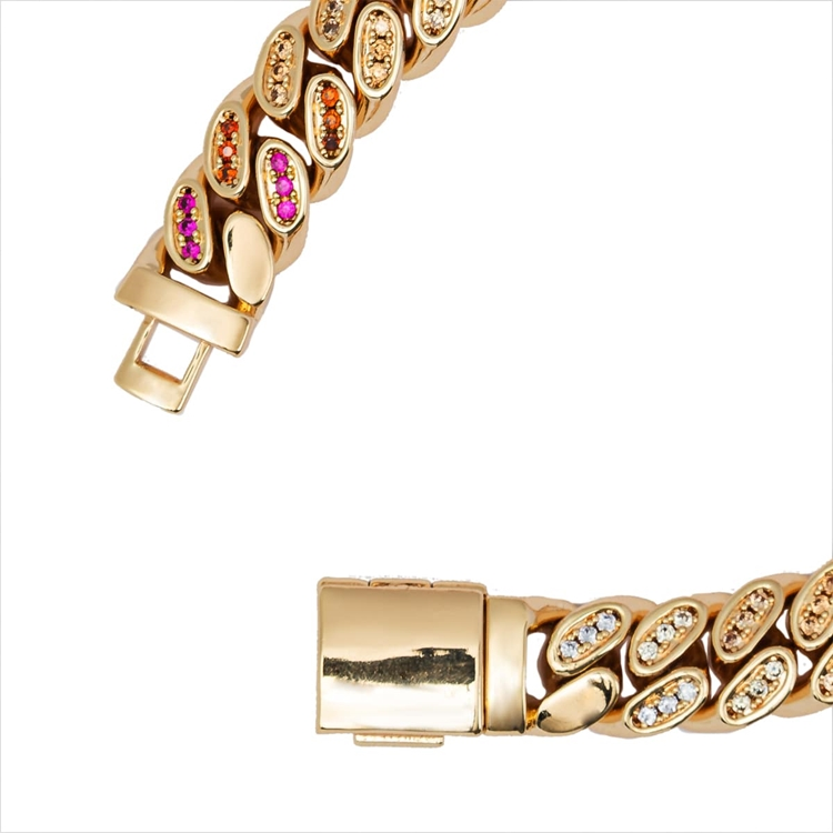 Pulseira Corrente Chunky Rainbow