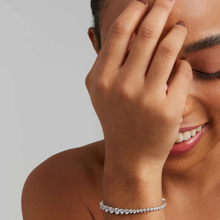 Pulseira Riviera Nina Cravejada de Zircônias Cristal