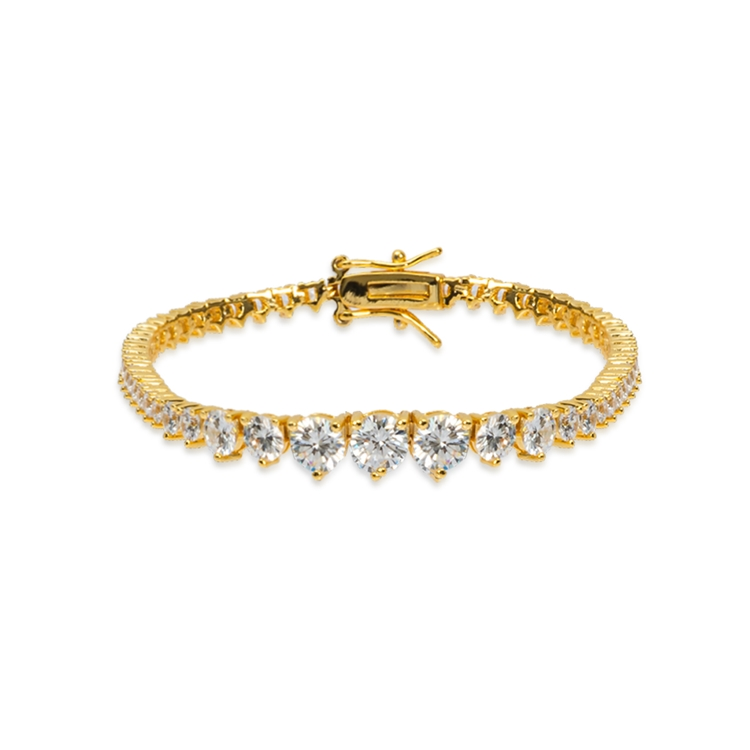 Pulseira Riviera Nina Cravejada de Zircônias Cristal