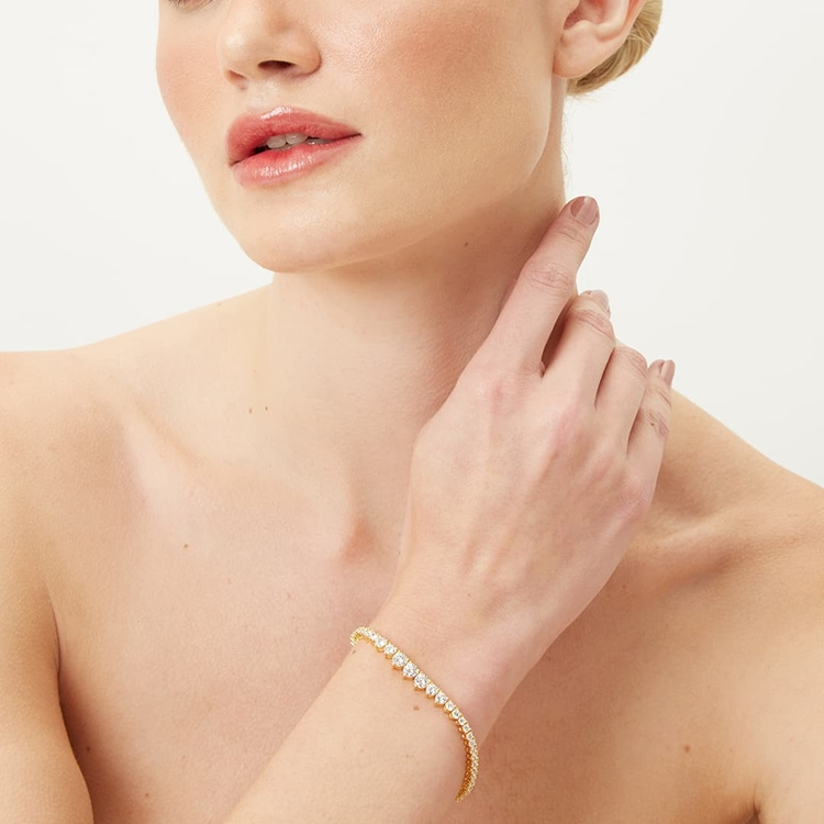 Pulseira Riviera Nina Cravejada de Zircônias Cristal