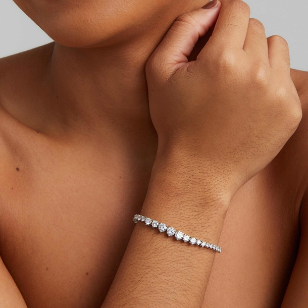 Pulseira Riviera Nina Cravejada de Zircônias Cristal