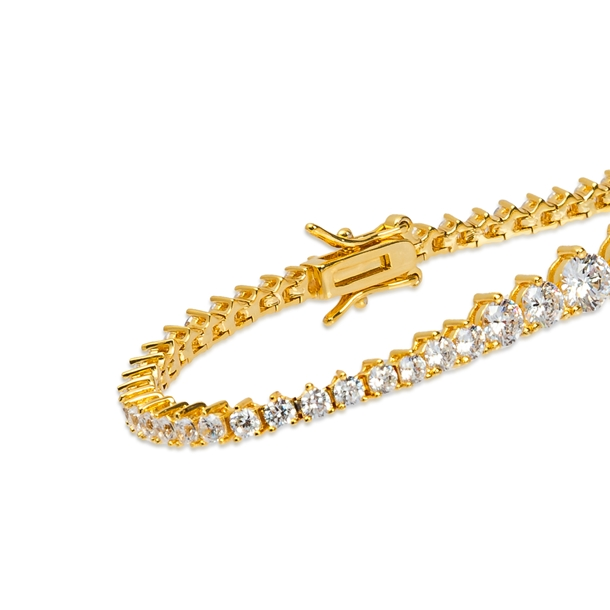 Pulseira Riviera Nina Cravejada de Zircônias Cristal