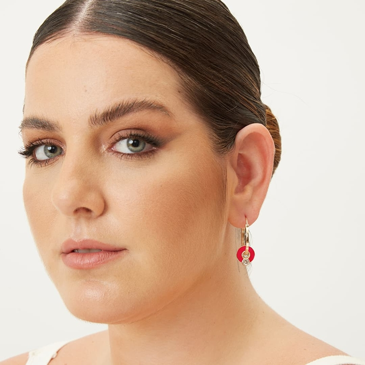 Brinco Argola e Mini Zircônias