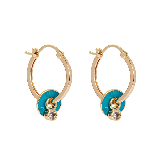 Brinco Argola e Mini Zircônias