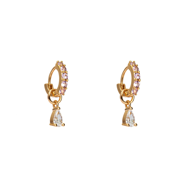 Brinco Piercing Gota Pink