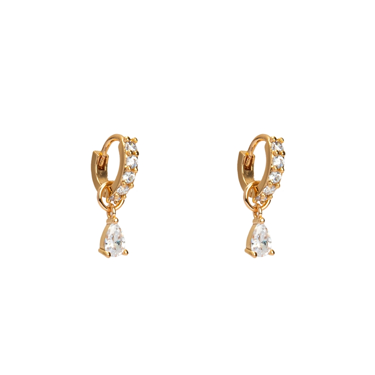 Brinco Piercing Gota Cristal