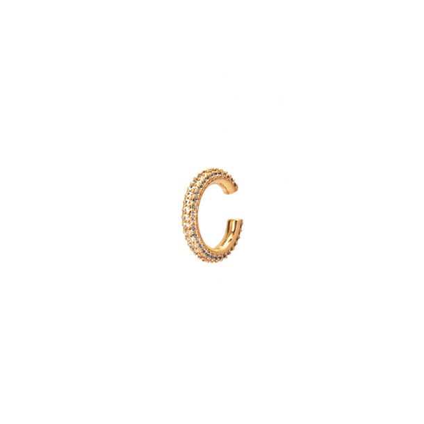 Brinco Piercing de Pressão Zircônias Cravejadas