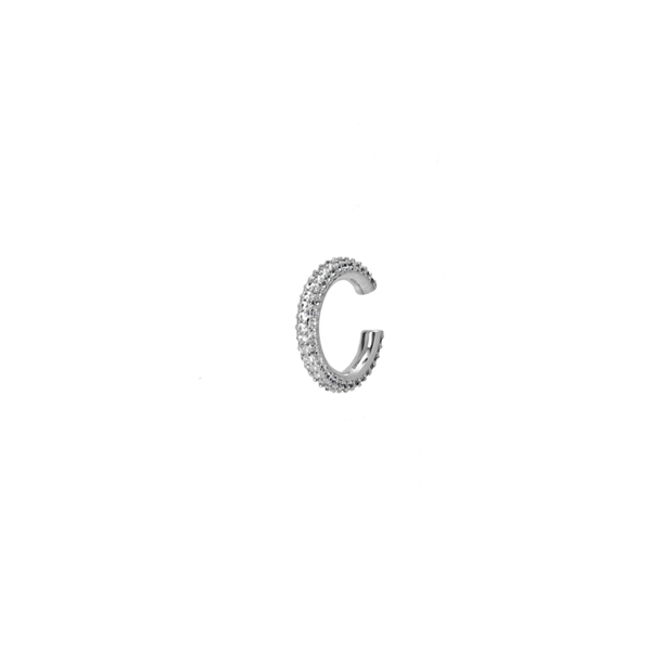 Brinco Piercing de Pressão Zircônias Cravejadas