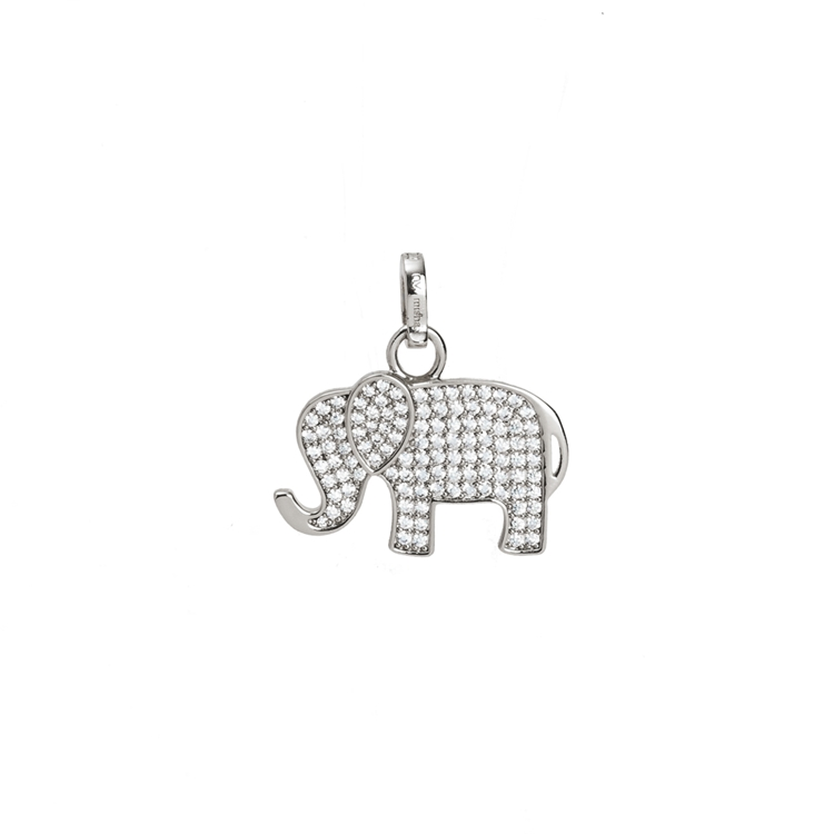 Be Charm Elefante Cravejado Pingente Misha e NV