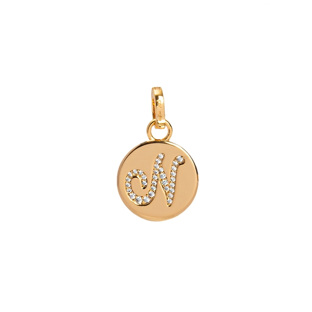Be Charm Letras Cravejado Pingente Collab Misha e NV