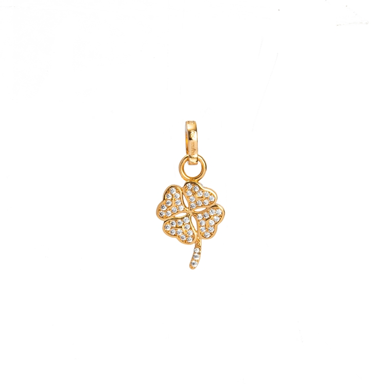 Be Charm Trevo Cravejado Pingente Misha e NV