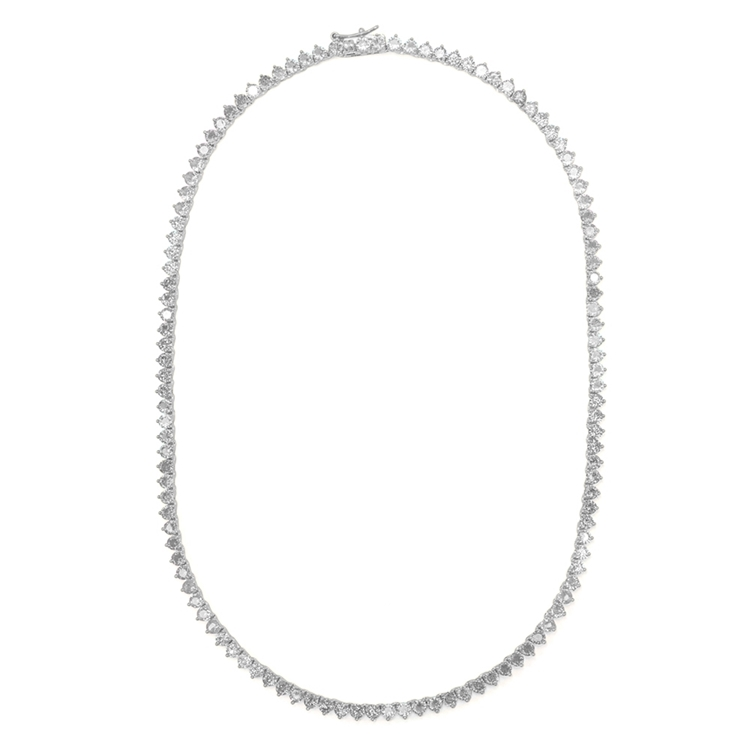 Colar Riviera Tiana Cravejada com Zircônias Cristal 42cm