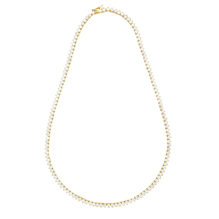 Colar Riviera Tiana Cravejada com Zircônias Cristal 42cm