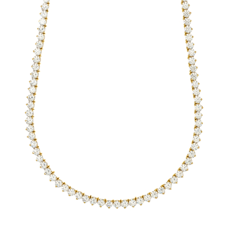 Colar Riviera Tiana Cravejada com Zircônias Cristal 42cm