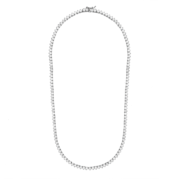 Colar Riviera Tiana Cravejada com Zircônias Cristal 42cm