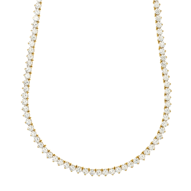 Colar Riviera Tiana Cravejada com Zircônias Cristal 42cm