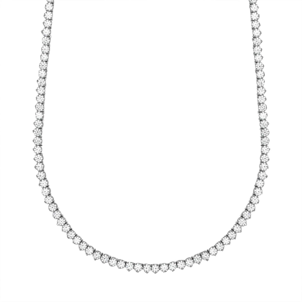Colar Riviera Tiana Cravejada com Zircônias Cristal 42cm