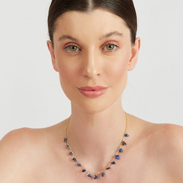 Colar Pedras Gipsy Lápis Lazuli