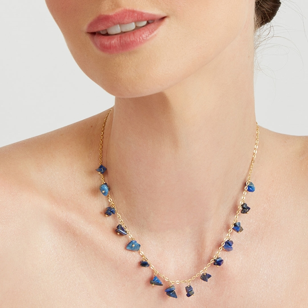 Colar Pedras Gipsy Lápis Lazuli