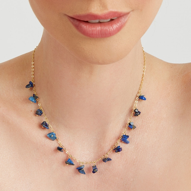 Colar Pedras Gipsy Lápis Lazuli