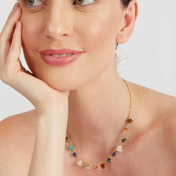 Colar Pedras Gipsy Rainbow