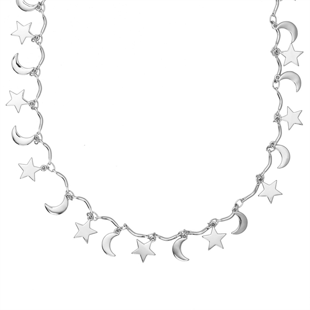 Colar Estrelas e Lua