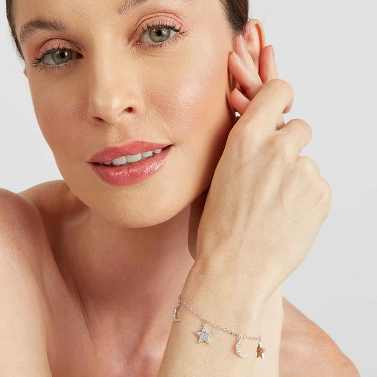 Pulseira Estrelas e Lua