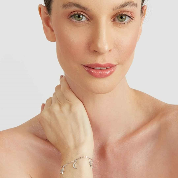 Pulseira Estrelas e Lua
