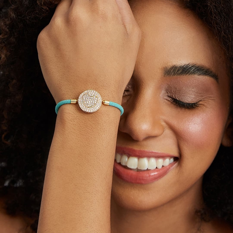 Pulseira Energy Coração Cravejado