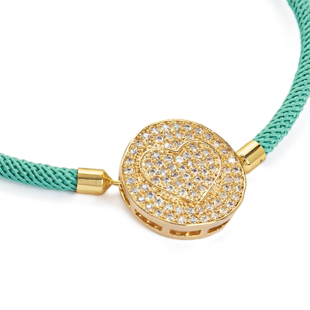 Pulseira Energy Coração Cravejado