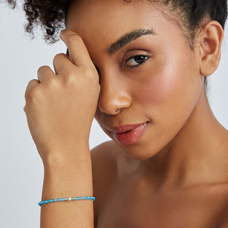 PULSEIRA ZIRCONIA COM PINGENTE BOLINHA