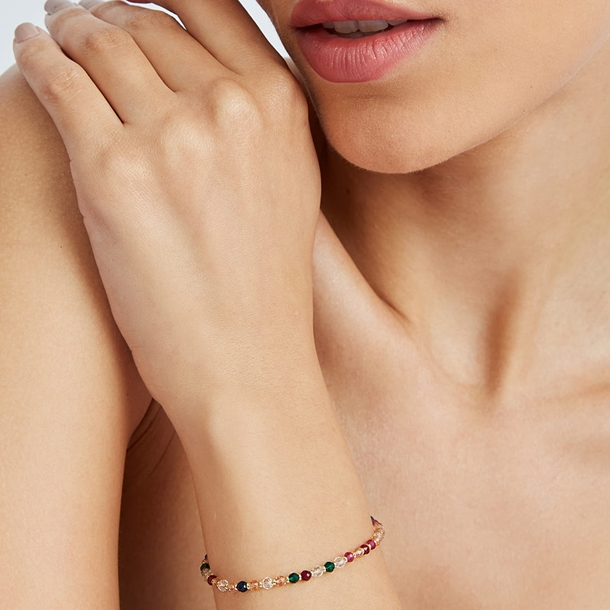 Pulseira Zircônia com Pingente