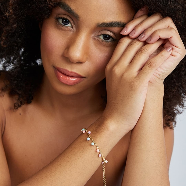 Pulseira Bolinhas de Madre Pérola Candy