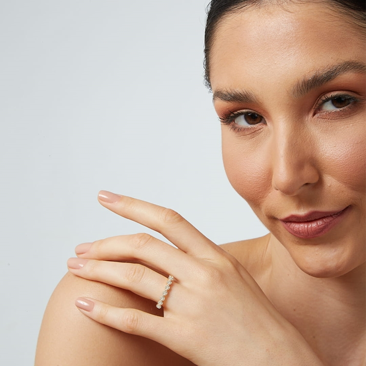 Anel Laura Zircônias Citrino