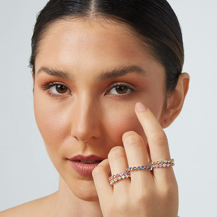 Anel Laura Zircônias Citrino