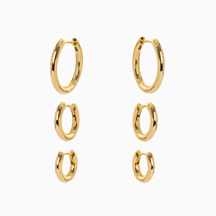 Brinco Trio Mini Argolas